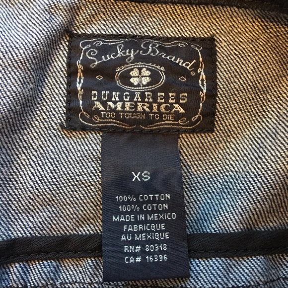 EUC Lucky Brand Dark Wash Denim Jacket - Picture 3 of 3